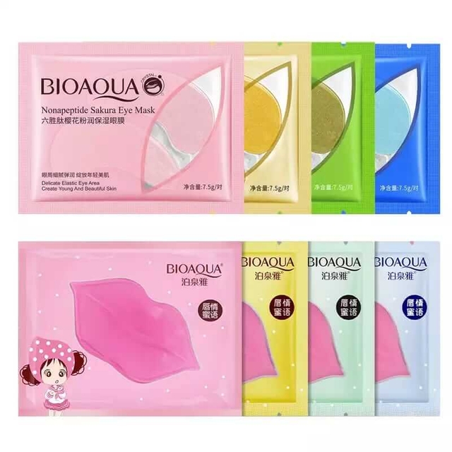Bioaqua Crystal Collagen Eye Mask Lip Mask